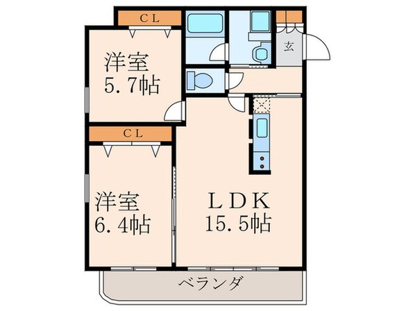 嵐山ツインビル南館の物件間取画像